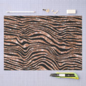 Papier Mousseline Parties scintillant Black Rose Gold Zebra (Artisanat)