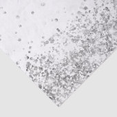 Papier Mousseline Parties scintillant blanche brillant Noël Noël Noë (Détail)