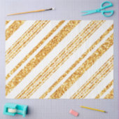 Papier Mousseline Parties scintillant blanche or Boho Collection de  (Artisanat)