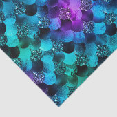 Papier Mousseline Parties scintillant bleue et violette Ocean Glamor (Détail)
