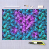 Papier Mousseline Parties scintillant bleue et violette Ocean Glamor (Artisanat)