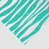 Papier Mousseline Parties scintillant bleue Turquoise douce Zebra Po (Détail)