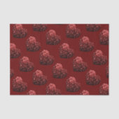 Papier Mousseline Parties scintillant cardiaque scintille motif roug (Recto)