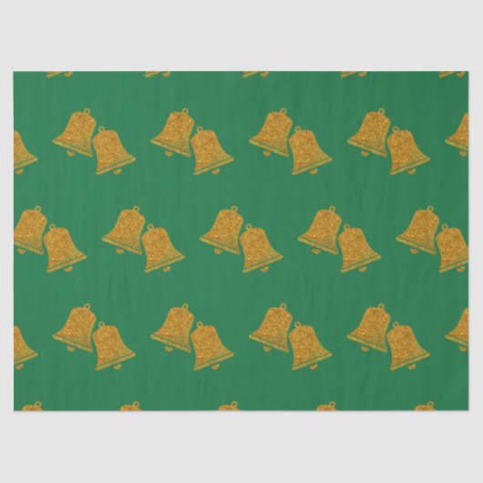 Papier Mousseline Parties scintillant Christmas Bells (Recto)