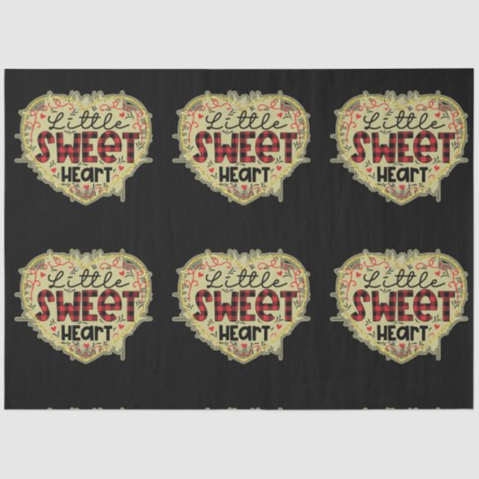 Papier Mousseline Parties scintillant Coeur tendance Valentines Day (Recto)