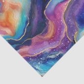 Papier Mousseline Parties scintillant d'agate arc-en-ciel moderne et (Détail)