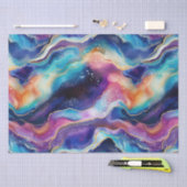 Papier Mousseline Parties scintillant d'agate arc-en-ciel moderne et (Artisanat)