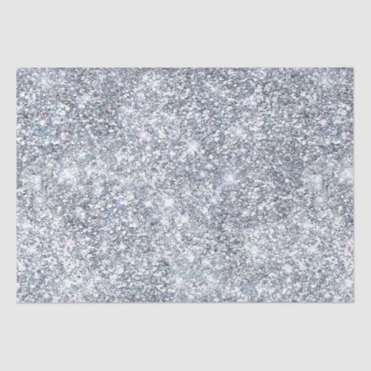 Papier Mousseline Parties scintillant d'argent Glam Bling Trend élég (Recto)