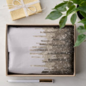 Papier Mousseline Parties scintillant de crème glacée au chocolat d' (Cadeau)