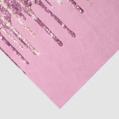 Papier Mousseline Parties scintillant de crème glacée rose (Détail)