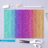 Papier Mousseline Parties scintillant de dégradé arc-en-ciel (Artisanat)