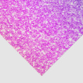 Papier Mousseline Parties scintillant de dégradé rose et turquoise (Détail)