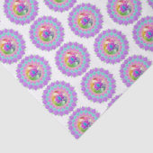 Papier Mousseline Parties scintillant de Diwali lotus rangoli (Détail)