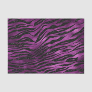Papier Mousseline Parties scintillant de glam violet et noir