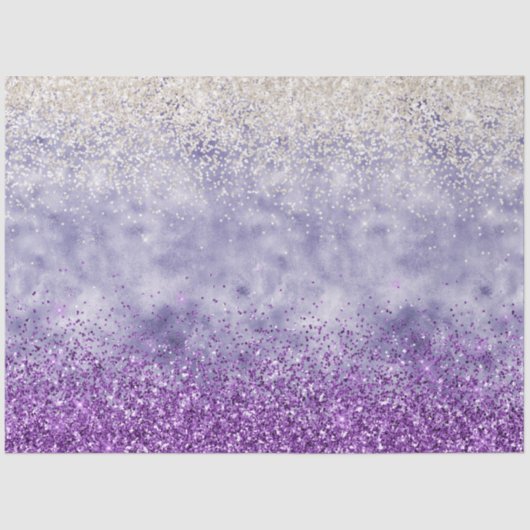 Papier Mousseline Parties scintillant de Glitz blanc pourpre (Recto)