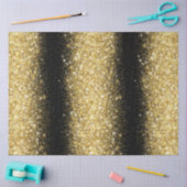Papier Mousseline Parties scintillant de luxe en or noir (Artisanat)