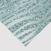 Papier Mousseline Parties scintillant de menthe Glitzy Sparkle Zebra (Détail)