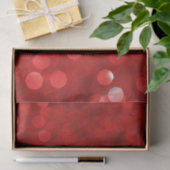 Papier Mousseline Parties scintillant de style Bokeh rouge (Cadeau)