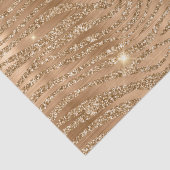 Papier Mousseline Parties scintillant d'or élégant Wild Zebra Stripe (Détail)