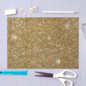 Papier Mousseline Parties scintillant d'or Glitterie étincelante (Artisanat)