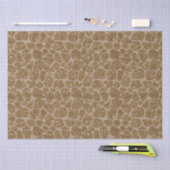 Papier Mousseline Parties scintillant d'or - Impression de girafe (Artisanat)