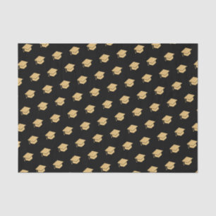 Papier Mousseline Parties scintillant d'or Motif de capuchon de dipl