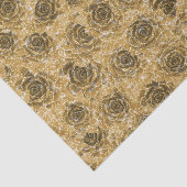 Papier Mousseline Parties scintillant d'or Succulente Conception mét (Détail)