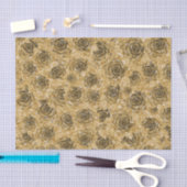 Papier Mousseline Parties scintillant d'or Succulente Conception mét (Artisanat)