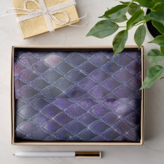 Papier Mousseline Parties scintillant Dragon Scales Motif (Cadeau)