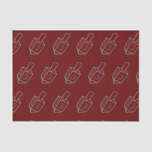 Papier Mousseline Parties scintillant Dreidel Hanoukka (Recto)