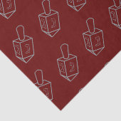 Papier Mousseline Parties scintillant Dreidel Hanoukka (Détail)