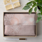 Papier Mousseline Parties scintillant du code géographique rose Gold (Cadeau)