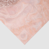 Papier Mousseline Parties scintillant du code géographique rose Gold (Détail)