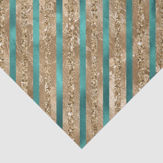 Papier Mousseline Parties scintillant Emerald Gold Green (Détail)