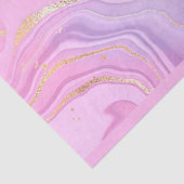 Papier Mousseline Parties scintillant en marbre rose violet or (Détail)