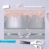 Papier Mousseline Parties scintillant en or rose argent gouttes de r (Artisanat)