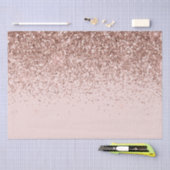 Papier Mousseline Parties scintillant en or rose vif (Artisanat)
