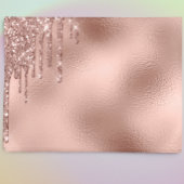 Papier Mousseline Parties scintillant Éperche Rose feuille d'or