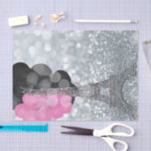 Papier Mousseline Parties scintillant et ballons d'argent Paris Tour (Artisanat)