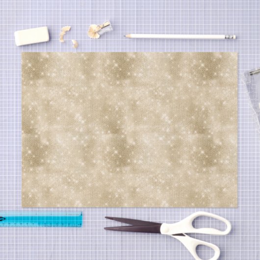 Papier Mousseline Parties scintillant et Shine Gold ID671 (Artisanat)