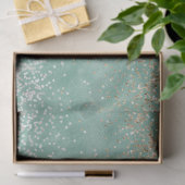 Papier Mousseline Parties scintillant étincelle en or glam blanc (Cadeau)