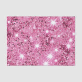 Papier Mousseline Parties scintillant Étoiles roses chaudes (Recto)