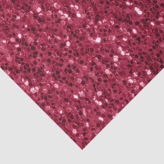Papier Mousseline Parties scintillant faux brillant rose foncé magen (Détail)