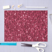Papier Mousseline Parties scintillant faux brillant rose foncé magen (Artisanat)