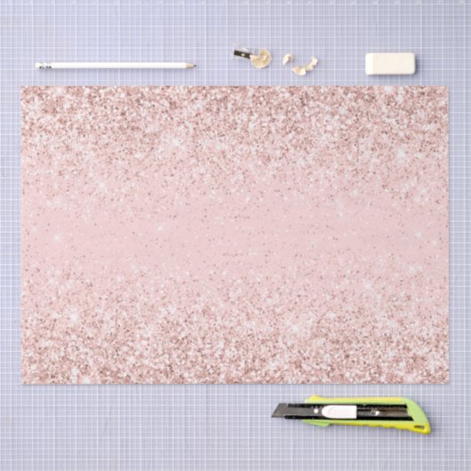 Papier Mousseline Parties scintillant Fille rose vif (Artisanat)