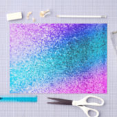 Papier Mousseline parties scintillant, glam, rose, turquoise, métall (Artisanat)