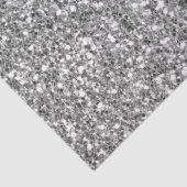 Papier Mousseline Parties scintillant Glam Silver Faux (Détail)