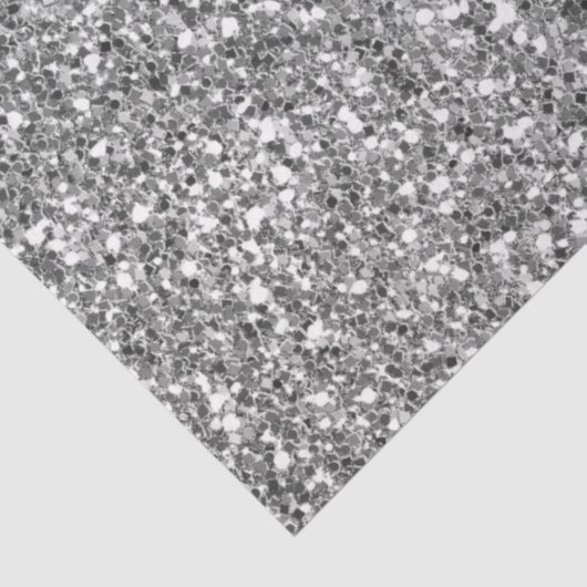 Papier Mousseline Parties scintillant Glam Silver Faux (Détail)