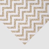 Papier Mousseline Parties scintillant Gold Faux Chevron (Détail)