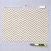 Papier Mousseline Parties scintillant Gold Faux Chevron (Artisanat)